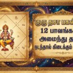 குரு தசா பலன்கள்:குரு 12 பாவங்களில் அமர்ந்து தசா நடந்தால் கிடைக்கும் பலன்கள்
