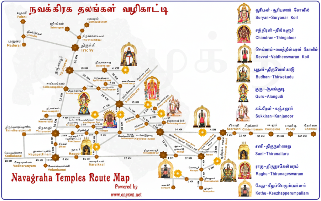 நவகிரக ஆலயங்கள்:சந்திரன் பரிகார ஸ்தலம் (திங்களூர்) 7 சந்திரன் பரிகார ஸ்தலம்