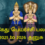 ராகு கேது பெயர்ச்சி பலன்கள் 2025 to 2026 :தனுசு