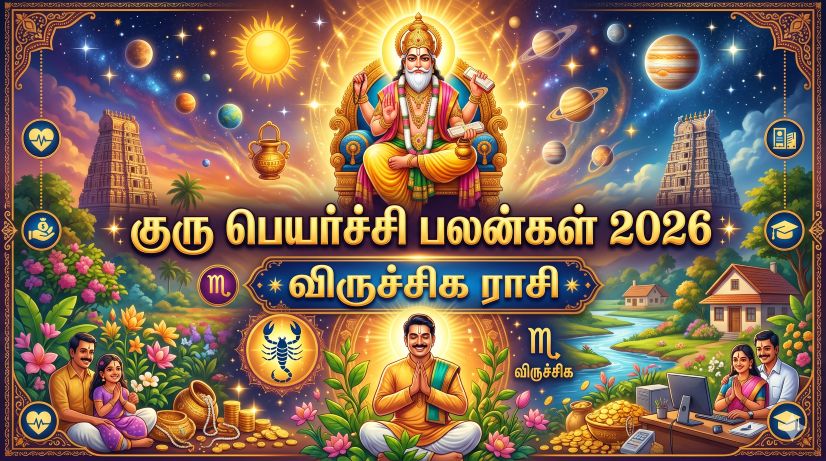 குரு பெயர்ச்சி பலன்கள் 2026 – விருச்சிக ராசி